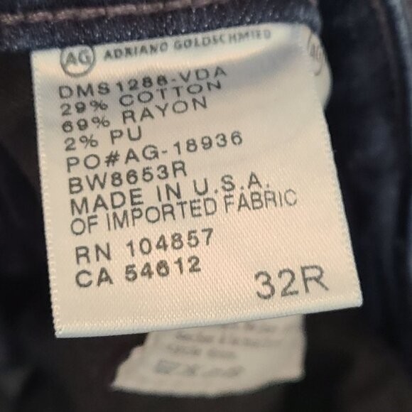 AG Adriano Goldschmeid Women's the Leggings Super Skinny Blue Size 32R - Picture 12 of 12